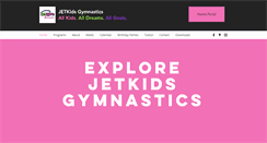 Desktop Screenshot of jetkidsgym.com